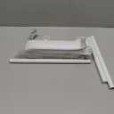 gonnrly Accordion Door Curtain - 100% Light-Blocking Bedroom Door Curtain with Included Rod for Easy Installation, Suitable for Doorway Privacy White 53" W x 78" L