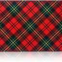 Tinideya Winter Dish Drying Mat for Kitchen Counter 12 x 20 Inch Coffee Bar Winter Mat Small Absorbent Holiday Dish Drainer Pad for Holiday Kitchen Accessories Decor(Christmas Plaid)