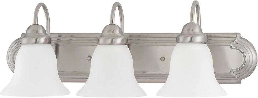 Nuvo 60/3279 Three Light Vanity, 24 in, Pwt, Nckl, B/S, Slvr