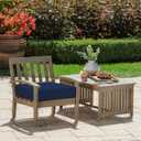 Arden Outdoor Deep Seat Bottom Cushion, 24 x 24, Rain-Proof, Fade Resistant 24 x 24, Sapphire Blue Leala