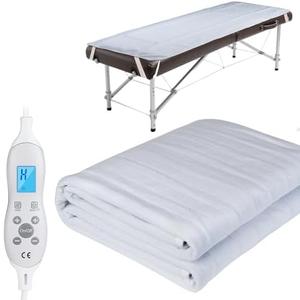 Massage Table Warmer - Professional Heating Pad SPA Massage Bed Warmer with Timer 10 Heat Settings Overheat Protection for Massage Bed Spa, Soft, 8.5Ft Cord, 30" x 72.8"