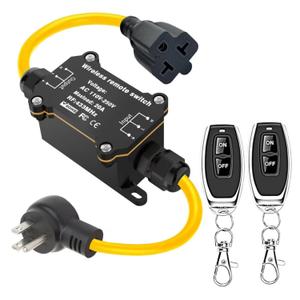 AC110-250V Waterproof Remote Control Power Switch,Wireless Remote Control Outlet Switch for Christmas Tree Lights,20A,Suitable for Christmas Trees with Decorations and String Lights (165 Ft)