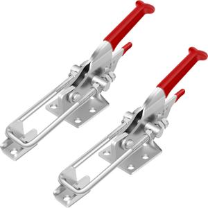 2 Pack Toggle Latch Clamp, Heavy Duty Latches, 2000Lbs Holding Capacity Adjustable Latch Lock, Smoker Clamps Latch for Industrial EquiIpment,Tire Carrier,Boxcar,Smoker Lid