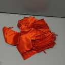 4" x 6" Red Satin Gift Bags - Jewelry, Wedding Favor Drawstring Pouches for Baby Shower, Christmas - 50 Pack