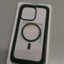 Miracase Magnetic for iPhone 15 Pro Max Case 6.7'' [Compatible with MagSafe] Full-Body Phone case with Built-in Glass Screen Protector& Camera Protector,Drop Proof 15 Pro Max Cover,Magnetic Green