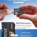 ROVE PRO Micro SD Card microSDXC 128GB Memory Card with Full-Size SD Adapter 100MB/s Read Speed, C10, U3, V30, 4K, A2 for Dash Cam, Android Smart Phones, Tablets, Games