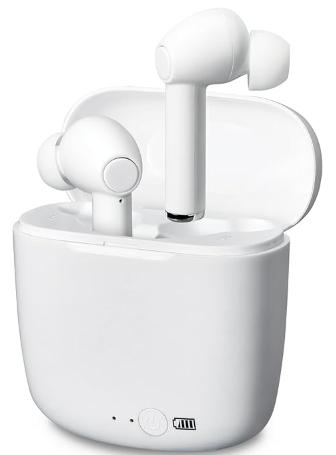 ILIVE TRULY WIRE-FREE EARBUDS IAEBT209W BLUETOOTH 5 W/CHARGING CASE WHITE
