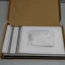 BathAce Hand Towel Holder, F-Shape Hand Towel Stand with Marble Base, Stainless Steel Swivel Hand Towel Rack Standing Towel Bar for Bathroom Kitchen Countertop, 2 Arms (Brushed Nickel)