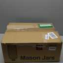 QAPPDA 32 OZ Glass Jars with Lids Set of 12,Clear Wide Mouth 1000ML Glass Mason Jar with Airtight Lid,Durable Glass Food Storage Canning Jars for Pickles,Jams,Preserving