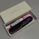 Lovinity Hair Straightener Brush with LCD Display(MCH Ceramic Fast Heating)(Cordless USB Charging Straightener) Portable Mini Straightening Brush for Home Travel, Black