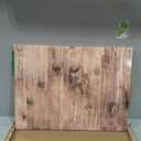 Magnetic Dry Erase Board, 24'' x 18'' Decorative Magnetic Board for Wall, White Board Magnet Board Display Board, Brown Wood Plank