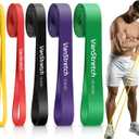 Resistance Bands for Working Out,5-Level Elastic Pull Up Assistance Bands Set for Men & Women,Exercise Bands for Home Workouts,Fitness,Training & Physical Therapy