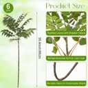Giegxin 6 Pcs 35.4 Inch Artificial Wisteria Leaves Branches Faux Leaf Spray Green Branches Artificial Greenery Stems Fake Plants Stems for Home Office Vase Filler Wedding Party Decoration Centerpiece