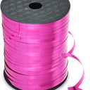 500 Yards Crimped Curling Ribbon Shiny Metallic Balloon String Roll Gift Wrapping Ribbon for Party Festival Art Craft Decor Florist Flowers Decoration Pink