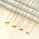 Heart Initial Necklaces for Girls Kids Women - 14K Gold Plated Dainty Heart A-Z Initial Letter Necklace Teen Girls Gifts Trendy Stuff Birthday Gifts for 5 6 7 8 9 10 Year Old Girls Gifts (J)