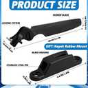 17‘' Kayak Rudder Steering System - Kayak Tail Rudder Direction Controller Replacement Parts with Nylon Blade Steering Control Kit with Nylon Blade and Locking Mechanism