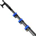 DOBEN Carbon Fiber Telescoping Boat Hook, Boat Hooks for Docking with Telescoping Extension Pole, Lightweight and Sturdy Push Pole with 3/4" Thread Boating Accessories (12 FT)