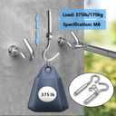 Concrete Wall Hook, Lsqurel 304 Stainless Steel Concrete Anchors Heavy Duty Open Expansion Bolts for Concrete Wall (M8-10Pack)