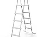 Above Ground Pool Ladder, 52'' Pool Ladder, Swimming Pool Frame Ladder, 4-Steps, Suitable for Pools up to 52 inches deep Above Ground, Anti-Slip Feet &Wide Steps