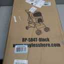BestPet Pet Stroller Cat Dog Cage Stroller Travel Folding Carrier,Black