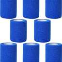 CIYAGPOOU Self Adhesive Bandage Wrap,2 Inch Blue Breathable Elastic Cohesive Bandages, Vet Wrap Sports Tape Bulk for First Aid Supplies, Wrist Sprains Protection