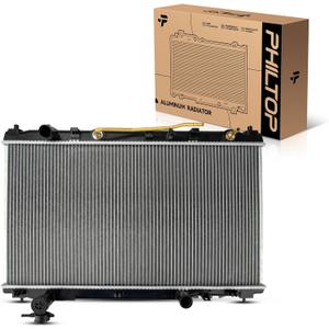 PHILTOP CU2917 Engine Coolant Aluminum Radiator for 2007-2011 Camry 2.4L GAS/FHEV 2010-2011 Camry 2.4/2.5L(USA Built) (w/o Towing Package)