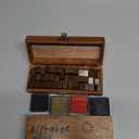 Rancco Alphabet Stamps for Crafts w/ 4 Ink Pad, 84 Pc Vintage Wooden Rubber Stamps w/Storage Box, 2 Set Mini Handwriting Number, Symbol & Letter Stamps for Gift Card Making, DIY Scrapbook, Clay Craft