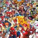 Marvel Comics The Marvel Lineup 2023 Wall Poster, 34L" x 22.4W", Unframed Version