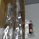 Baderke 12 Pack 750 ml Christmas Plastic Coquito Bottles 25 oz Christmas Empty Wine Champagne Bottles with Lids Heat Shrink Caps Stickers Labels for Homemade Coquito Drinks Xmas Party (Multicolor)