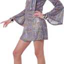 California Costumes, Disco Sensation Costume Dress, Women's X-Large Purple (Purple, M)
