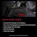 Schumacher Electric 3000A Lithium Car Battery Jump Starter and Portable Power Pack/Jump Box, 3-in-1 Solution, 2.4A USB Charging, for 12V Power Sport, Automotive, and Marine Batteries, SL1653