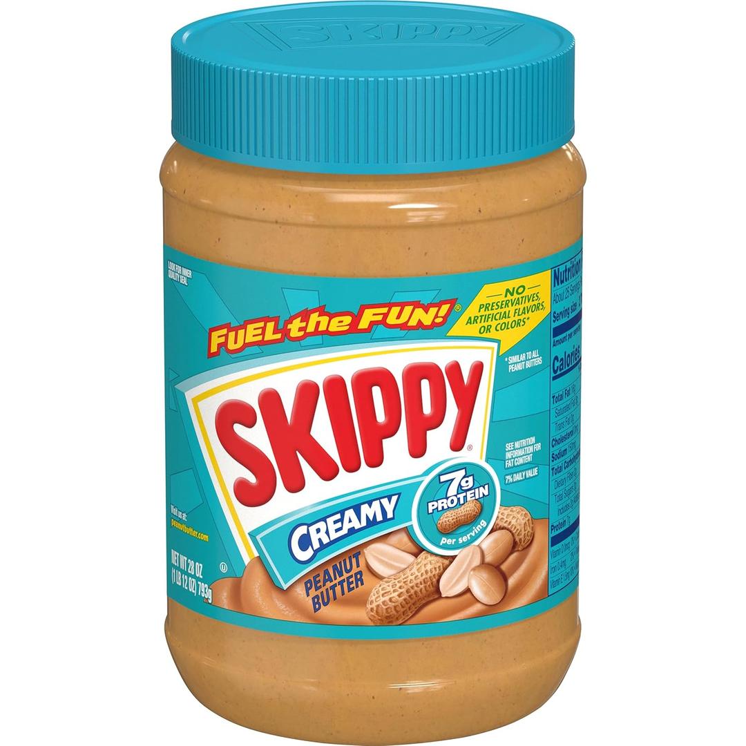 SKIPPY Creamy Peanut Butter, 28 Ounce Jar (EXP 06/13/26)