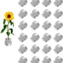 Kenzan Floral Frog 23mm/0.9inch Diameter Ikebana Flower Arranger Holder Stainless Steel Pin for Small Vase (24Pcs)