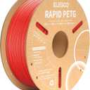 ELEGOO Rapid PETG Filament 1.75mm Red 1KG, High Speed 30-600mm/s 3D Printer Filament Dimensional Accuracy +/- 0.02 mm, 1kg Cardboard Spool(2.2lbs) Fits for Most FDM 3D Printers
