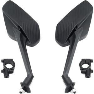 Pair Electric Bike Rear View Mirrors Compatible with Tuttio Soleil01 Ebike Handlebars Adjustable Rearview Mirror Replacement for Tutti for Tutto Soleil01 Dirt Bike Mountain Bicycle, Black