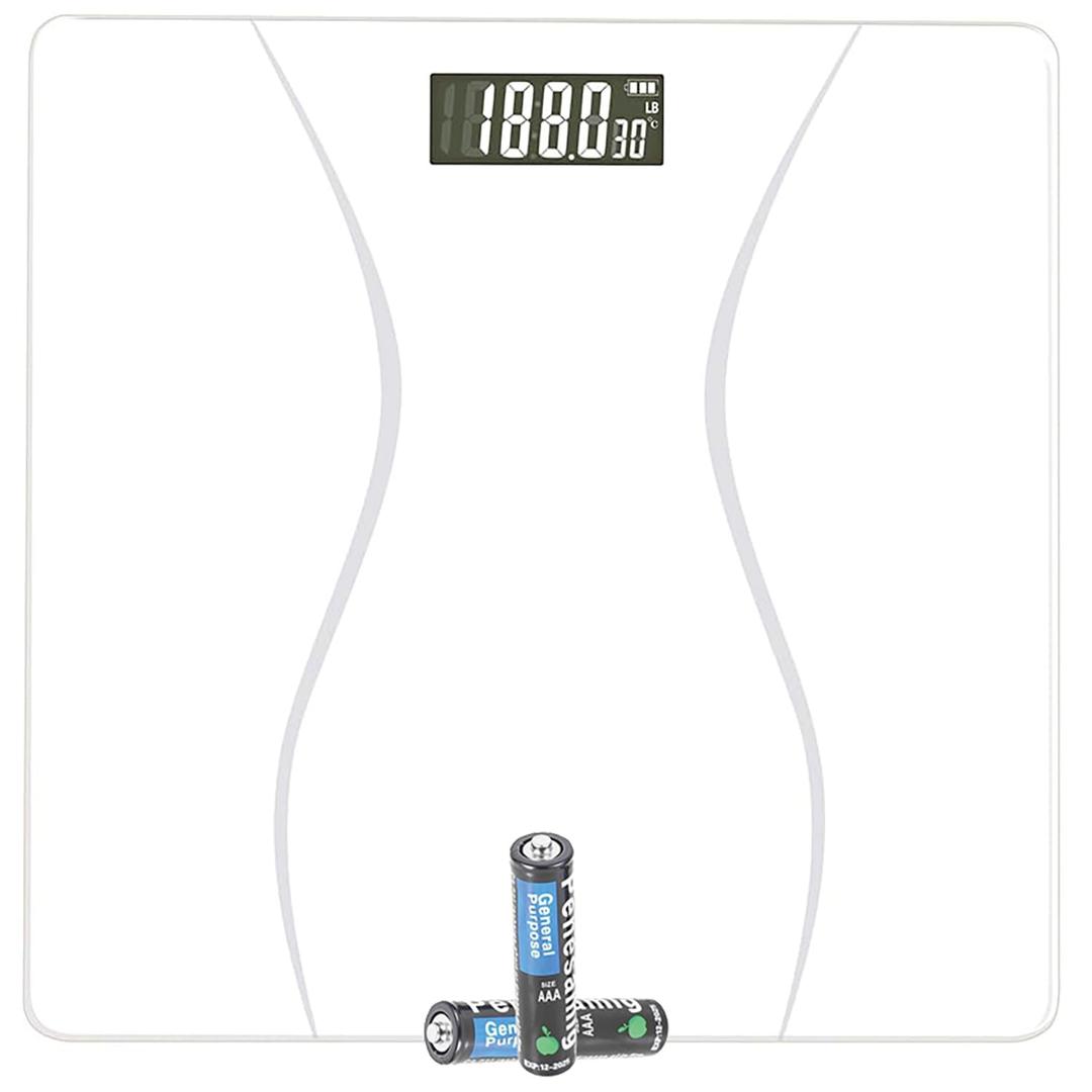 Scale for Body Weight, Digital Bathroom Scale, Weight Scales for People,Body Scale,White,Max:400LB/180KG,2 Weighing Units: LB/KG