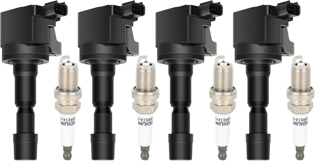 ECCPP UF626 4 ignition coils with 4 iridium Spark Plugs 7092 for Honda 2009 2010 2011 2012 2013 Fit 1.5L UF-626 5C1721 E1126