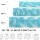 Memory Foam Mattress Topper King - 4 Inch Gel Infused Bed Toppers, Pressure Relief Mattress Pad, CertiPUR-US Certified