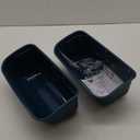 Goovilla Large Feed Trough, Hanging or Screw-in Fence Feeder with Clips, 2 Pack 9 Quart Goat Feeder Supplies, Dog Horse Hog Pig Livestock Poultry Plastic Feeder Trough Bucket for Large Animal, Blue