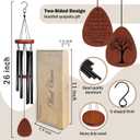 Sympathy Wind Chimes, Memorial Gifts for Loss of Loved One Women Men Wind Chimes, While I was Strong WindChimes for Outside, Condolences Bereavement Gifts for Loss of Mom Dad, 26" Inches