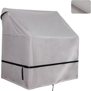900D Boat Center Console Cover for Outdoor Storage with Large Air Vents, Windproof Strap, Waterproof Seam Strips - Heavy Duty & Anti-UV and Durable (36"W x 24"L x 42"H)