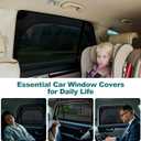 XCBYT Car Window Shades, Car Window Covers to Block UV and Heat, Car Window Screen for Privacy Protection with Elastic Breathable Mesh, Car Window Bug Screens for Camping Napping Dressing