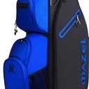 MAZEL Golf Cart Bag with 7-Way Full Length Dividers Top and 9 Pockets,Lightweight Golf Club Bag for Men & Women (Blue Black)