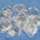 BUYGOO 50Pack 2.4 inch Clear Button Pins Make Your Own Buttons Picture Button Pin Acrylic Design Butto n Badge Clear Picture Buttons Badges Kit for DIY Crafts