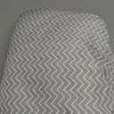 Love&go Soft Pillow Attached 2-in-1 Shopping Cart and High Chair Cover for Baby, Cotton Padded Cart Cover, Fold'n Roll Style, Portable with Carry Bag (Gray Chevron)