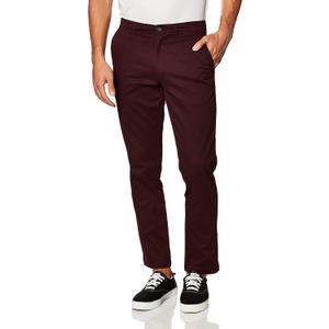 Amazon Essentials Men's Classic-Fit Casual Stretch Chino Pant (33W x 28L, Burgundy)