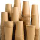 Lamosi 180 Count 16 oz Kraft Paper Cups, Disposable Paper Coffee Cups, 16 Ounce Drinking Cups, Water Cups for Party Picnic Cafe & Bar Use 