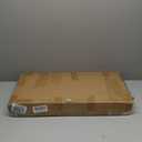 Vinyl Transom Household Window, 10" x 23" Double Pane Fixed Window with Grids and Tempered Glass for House, Garage (White)