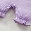 SUNNY PIGGY Baby Girl Clothes Infant Sleeveless Jumpsuit One Piece Romper Newborn Overalls Outfits Bodysuit with Hat (6-12 Months, Purple-lace)