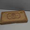 AMEROUS Wooden Mancala Board Game Set - Upgraded Larger Size - 72+8 Bonus Multi Color Glass Stones - Folding Board - Gift Package -Instructions, Portable Board Game for Adults, Kids